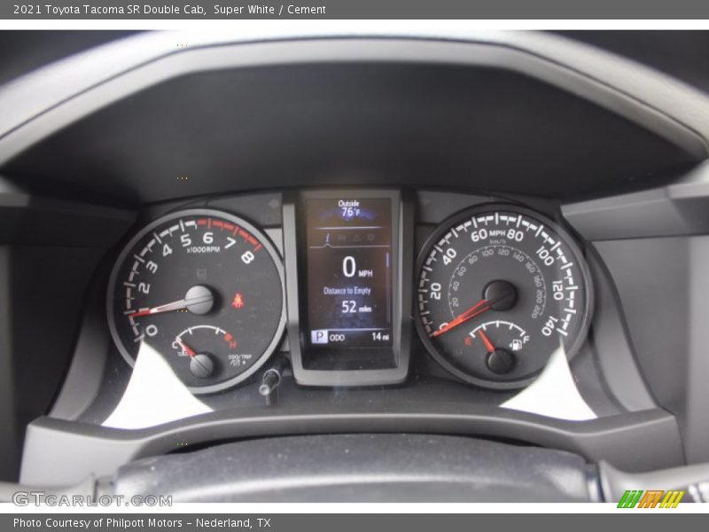 Super White / Cement 2021 Toyota Tacoma SR Double Cab