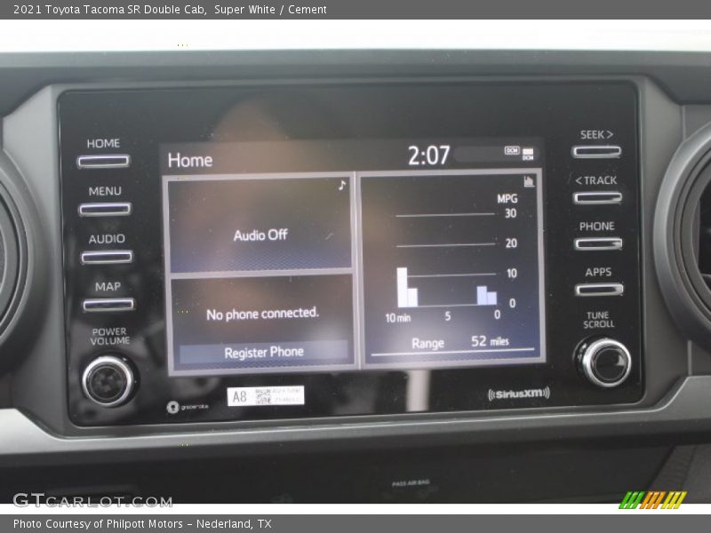 Super White / Cement 2021 Toyota Tacoma SR Double Cab