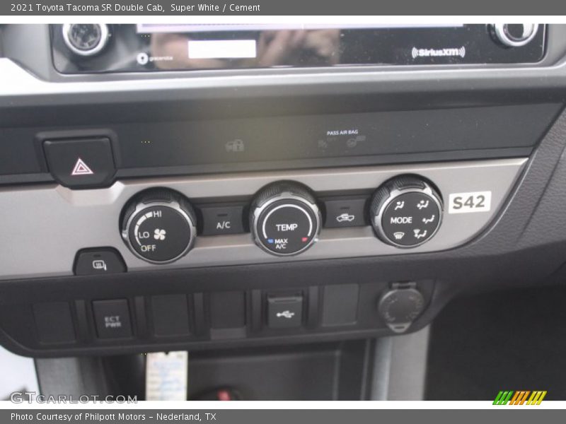 Super White / Cement 2021 Toyota Tacoma SR Double Cab