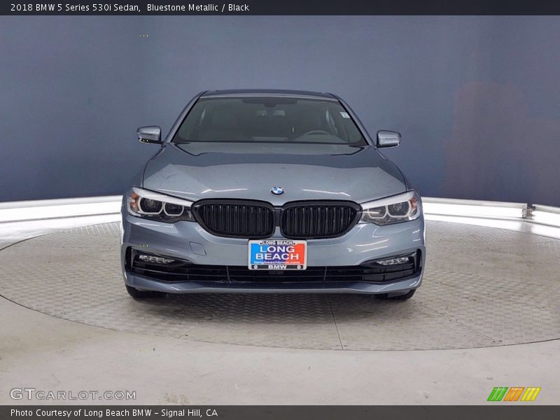 Bluestone Metallic / Black 2018 BMW 5 Series 530i Sedan