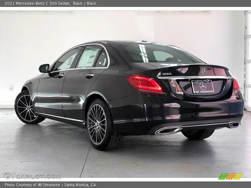Black / Black 2021 Mercedes-Benz C 300 Sedan