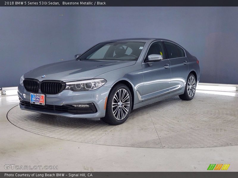 Bluestone Metallic / Black 2018 BMW 5 Series 530i Sedan