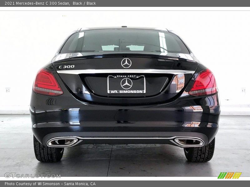 Black / Black 2021 Mercedes-Benz C 300 Sedan