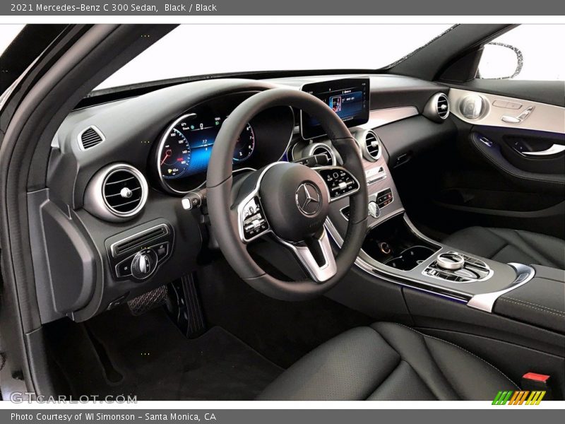 Black / Black 2021 Mercedes-Benz C 300 Sedan
