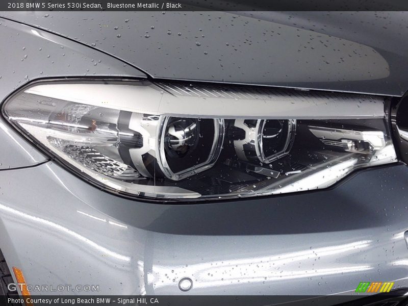 Bluestone Metallic / Black 2018 BMW 5 Series 530i Sedan