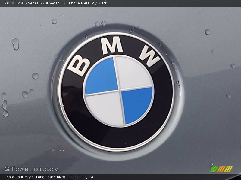 Bluestone Metallic / Black 2018 BMW 5 Series 530i Sedan