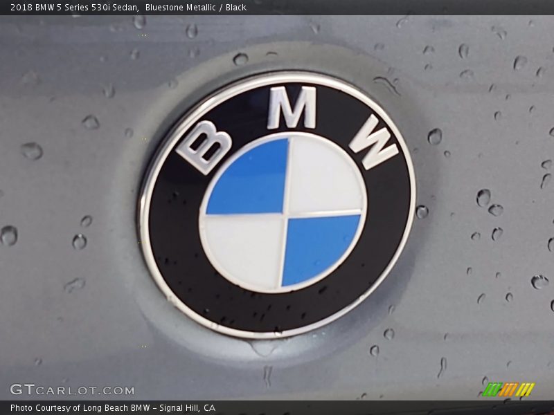 Bluestone Metallic / Black 2018 BMW 5 Series 530i Sedan