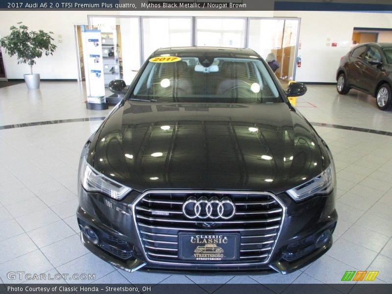 Mythos Black Metallic / Nougat Brown 2017 Audi A6 2.0 TFSI Premium Plus quattro