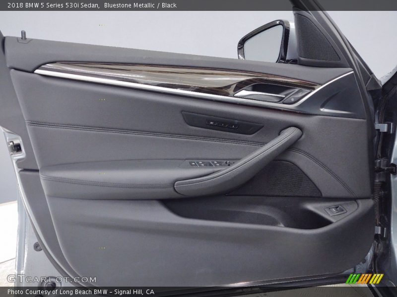 Bluestone Metallic / Black 2018 BMW 5 Series 530i Sedan
