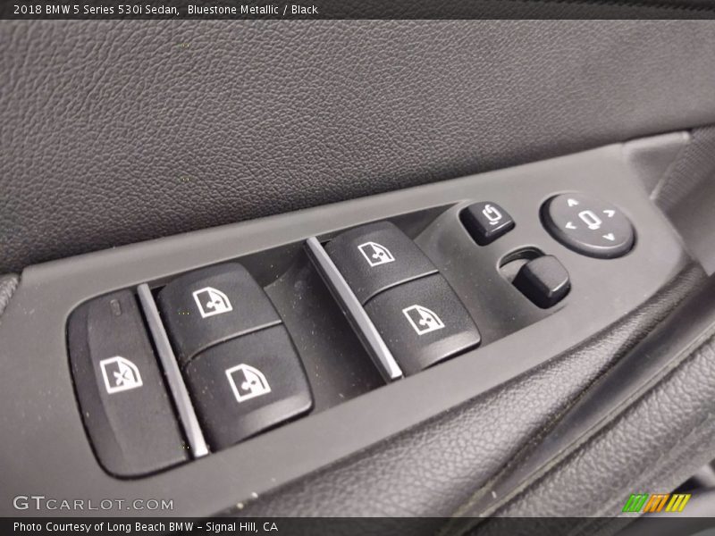 Bluestone Metallic / Black 2018 BMW 5 Series 530i Sedan