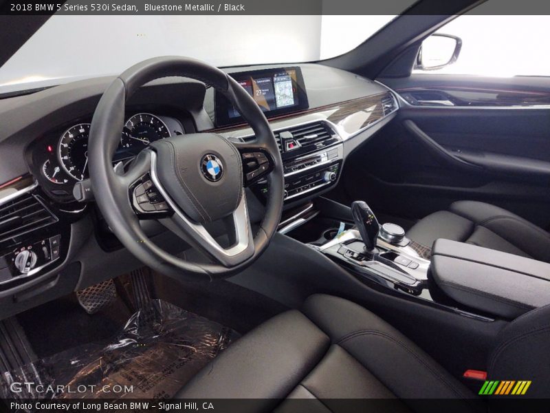 Bluestone Metallic / Black 2018 BMW 5 Series 530i Sedan