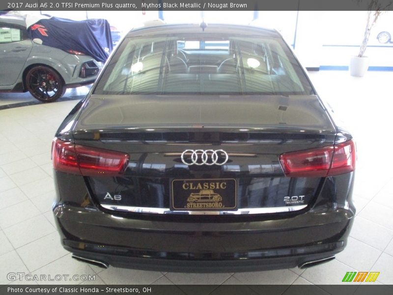 Mythos Black Metallic / Nougat Brown 2017 Audi A6 2.0 TFSI Premium Plus quattro