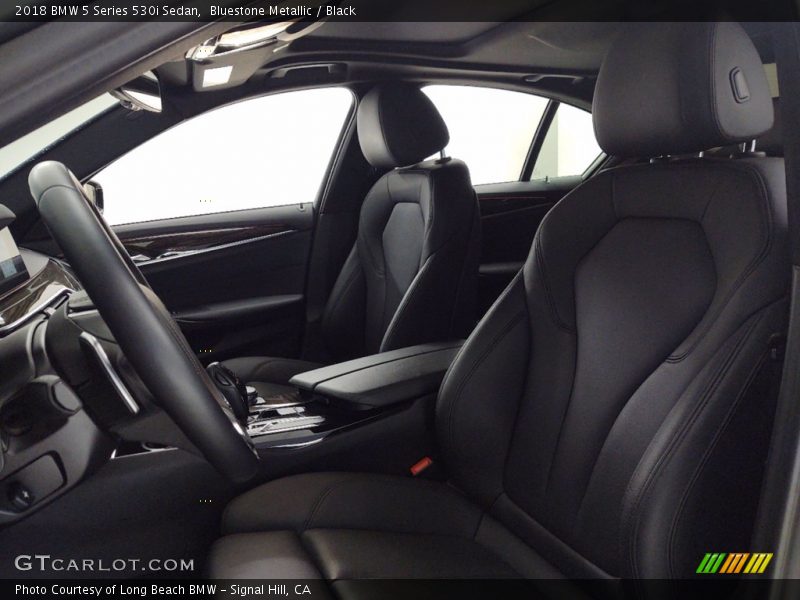 Bluestone Metallic / Black 2018 BMW 5 Series 530i Sedan