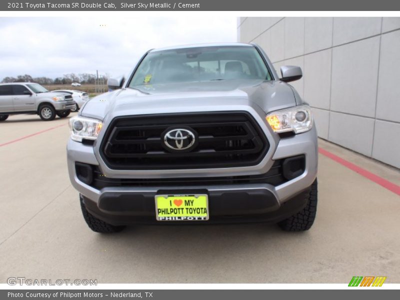 Silver Sky Metallic / Cement 2021 Toyota Tacoma SR Double Cab