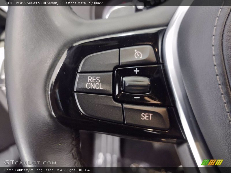 Bluestone Metallic / Black 2018 BMW 5 Series 530i Sedan