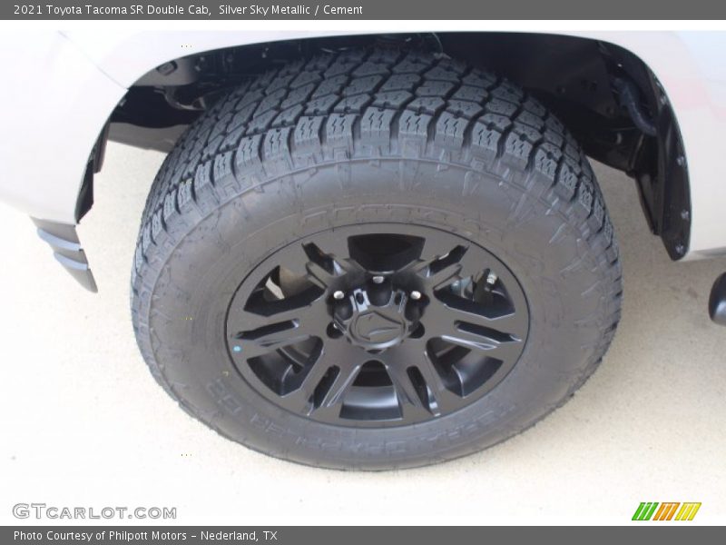 Silver Sky Metallic / Cement 2021 Toyota Tacoma SR Double Cab