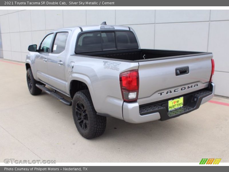 Silver Sky Metallic / Cement 2021 Toyota Tacoma SR Double Cab