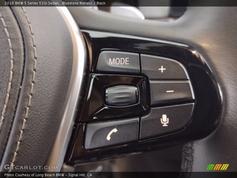 Bluestone Metallic / Black 2018 BMW 5 Series 530i Sedan