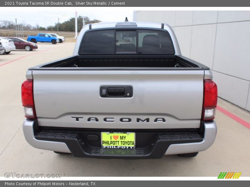 Silver Sky Metallic / Cement 2021 Toyota Tacoma SR Double Cab