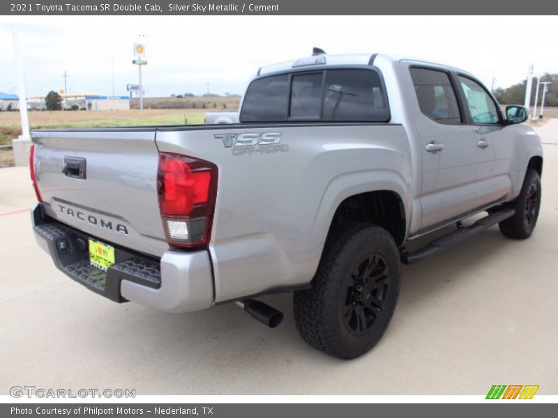 Silver Sky Metallic / Cement 2021 Toyota Tacoma SR Double Cab