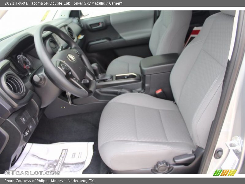 Silver Sky Metallic / Cement 2021 Toyota Tacoma SR Double Cab