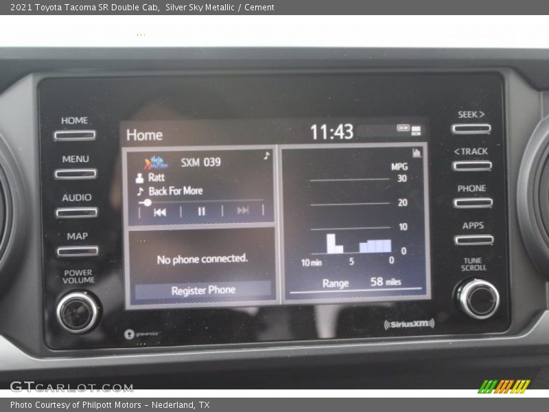 Silver Sky Metallic / Cement 2021 Toyota Tacoma SR Double Cab