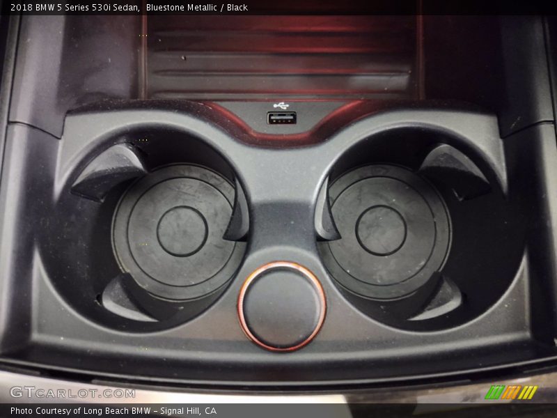 Bluestone Metallic / Black 2018 BMW 5 Series 530i Sedan