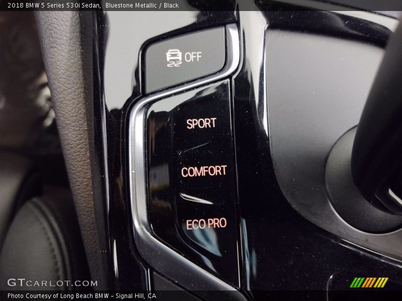 Bluestone Metallic / Black 2018 BMW 5 Series 530i Sedan