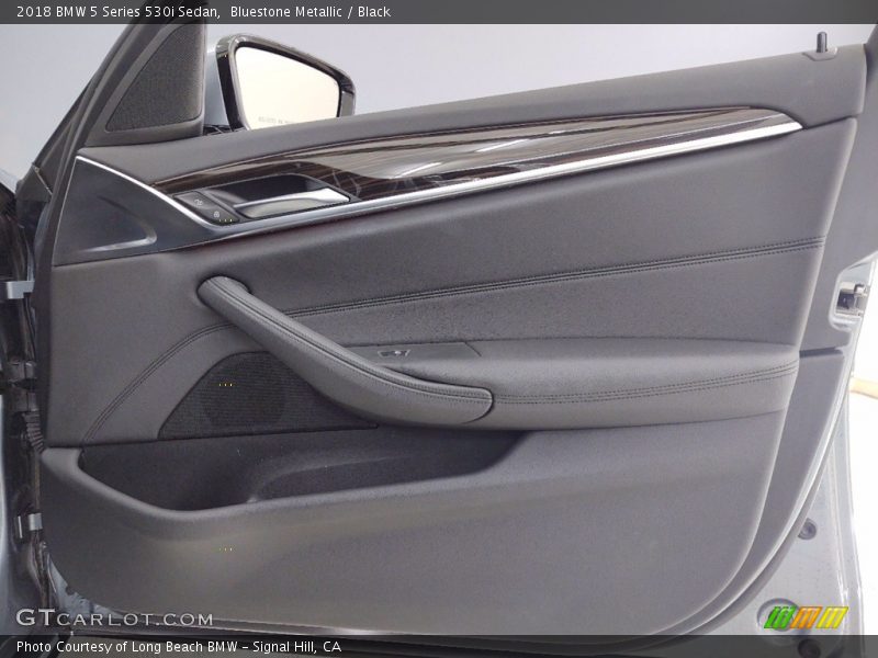 Bluestone Metallic / Black 2018 BMW 5 Series 530i Sedan
