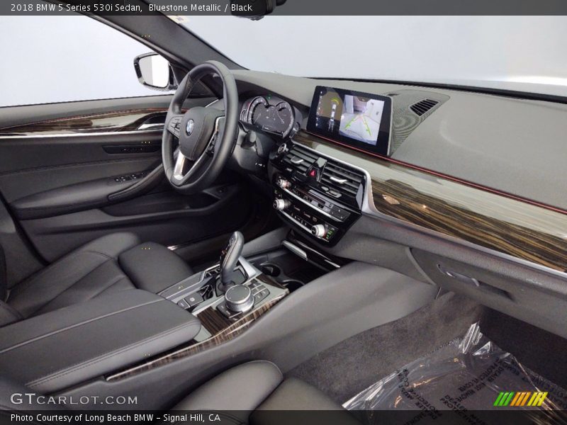 Bluestone Metallic / Black 2018 BMW 5 Series 530i Sedan