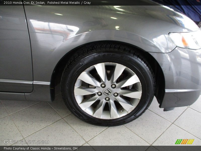 Polished Metal Metallic / Gray 2010 Honda Civic EX Sedan
