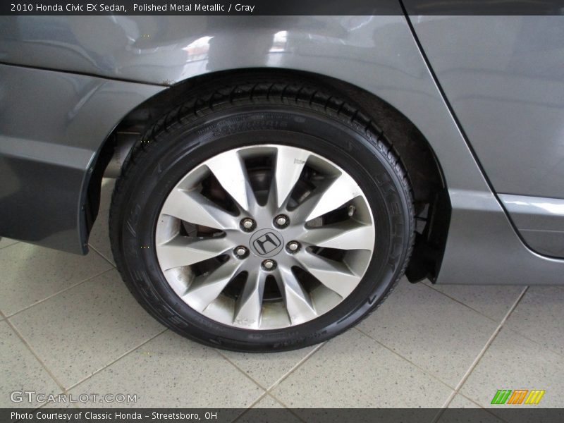 Polished Metal Metallic / Gray 2010 Honda Civic EX Sedan