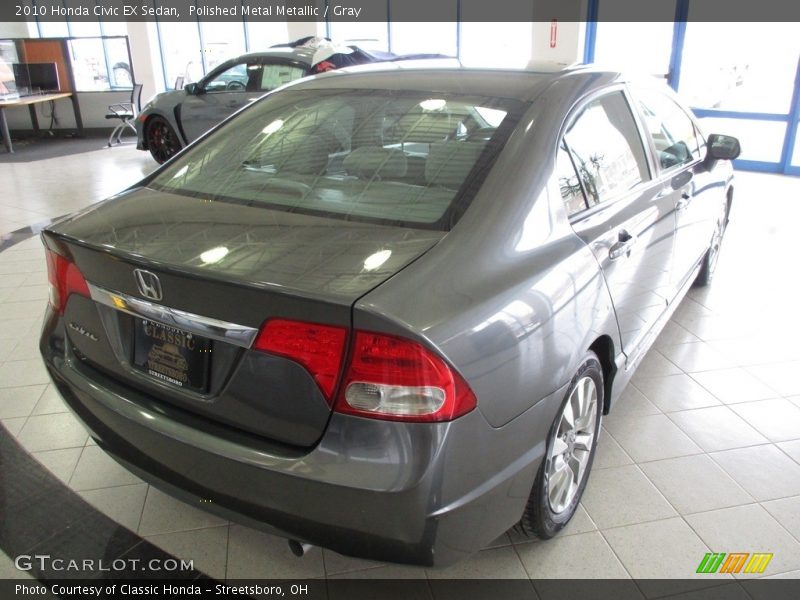 Polished Metal Metallic / Gray 2010 Honda Civic EX Sedan