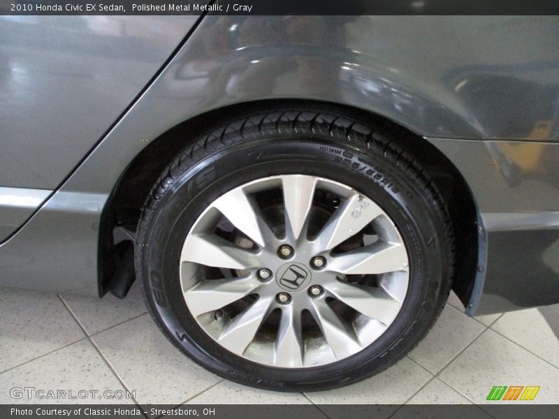 Polished Metal Metallic / Gray 2010 Honda Civic EX Sedan