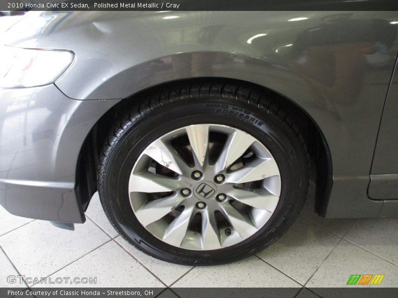 Polished Metal Metallic / Gray 2010 Honda Civic EX Sedan