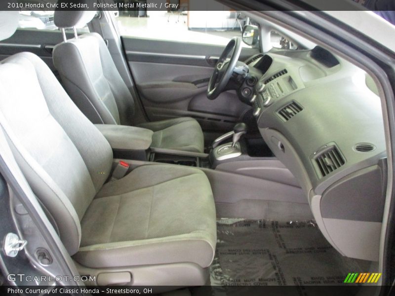 Polished Metal Metallic / Gray 2010 Honda Civic EX Sedan