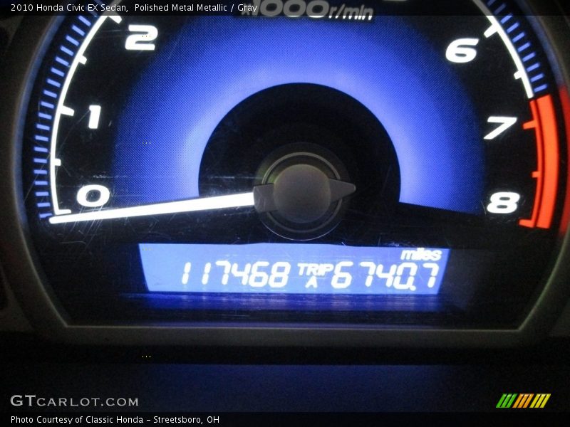 Polished Metal Metallic / Gray 2010 Honda Civic EX Sedan