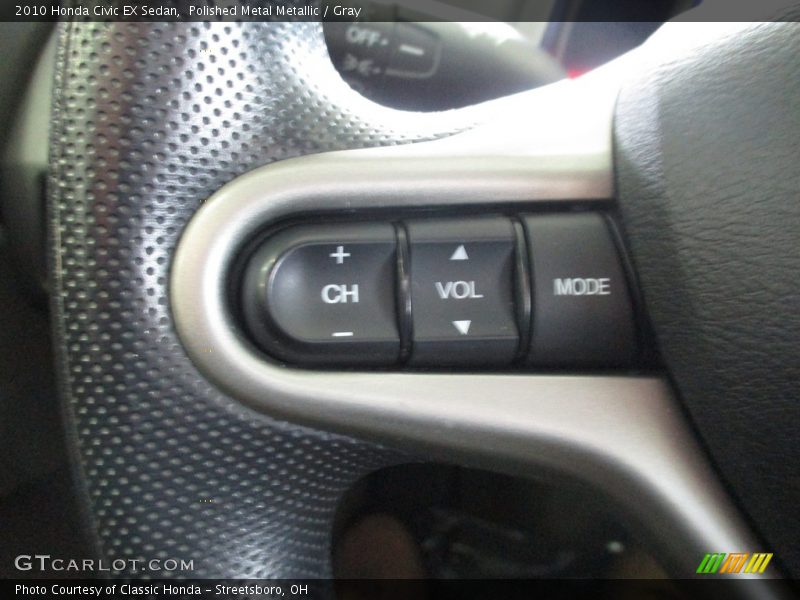 Polished Metal Metallic / Gray 2010 Honda Civic EX Sedan