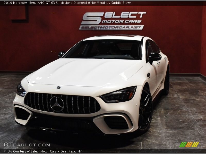 designo Diamond White Metallic / Saddle Brown 2019 Mercedes-Benz AMG GT 63 S