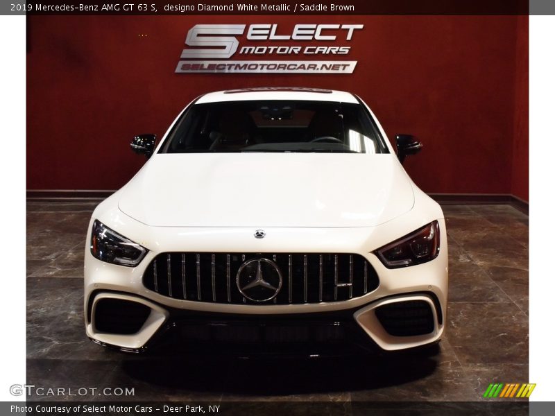 designo Diamond White Metallic / Saddle Brown 2019 Mercedes-Benz AMG GT 63 S