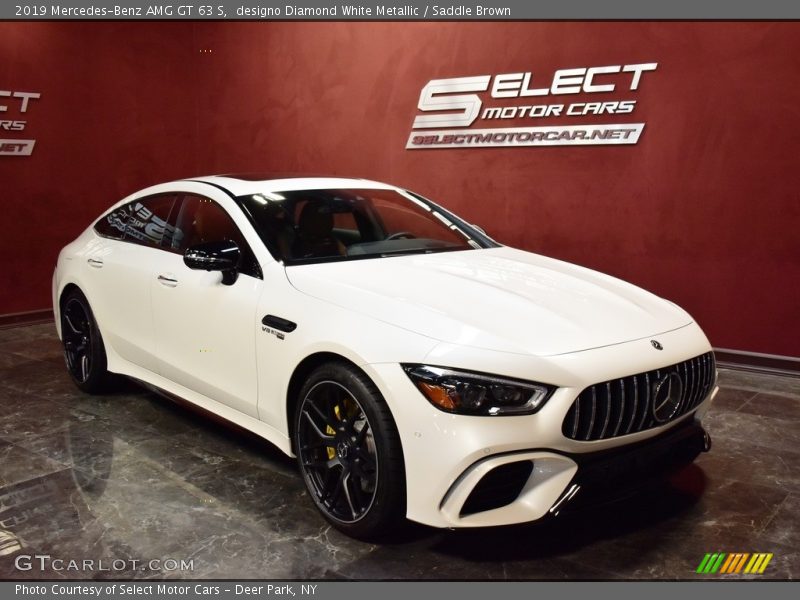 designo Diamond White Metallic / Saddle Brown 2019 Mercedes-Benz AMG GT 63 S