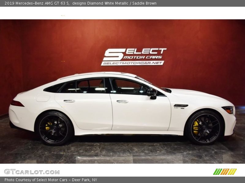 designo Diamond White Metallic / Saddle Brown 2019 Mercedes-Benz AMG GT 63 S