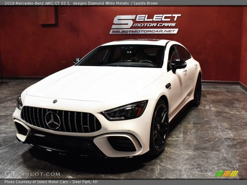 designo Diamond White Metallic / Saddle Brown 2019 Mercedes-Benz AMG GT 63 S