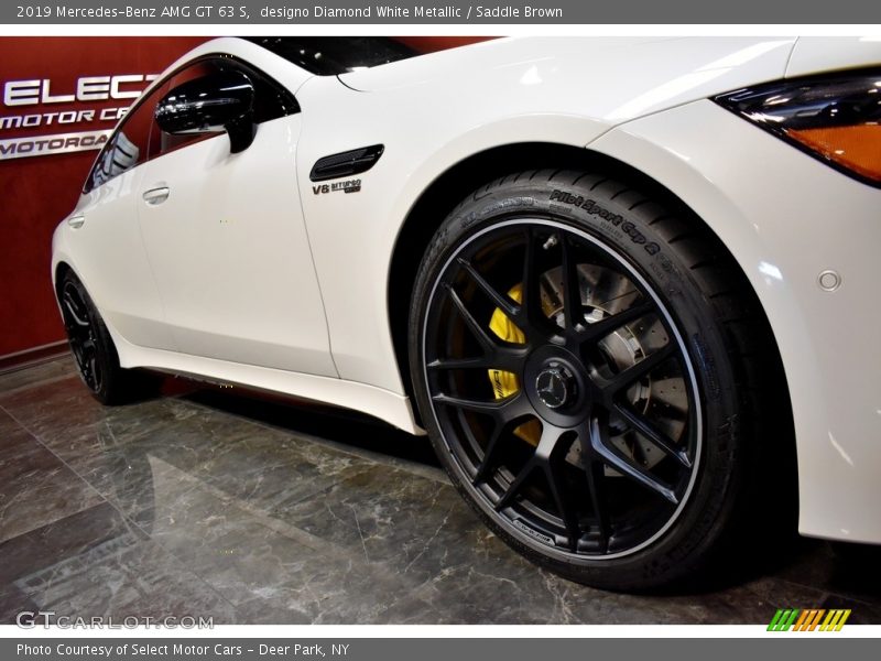 designo Diamond White Metallic / Saddle Brown 2019 Mercedes-Benz AMG GT 63 S