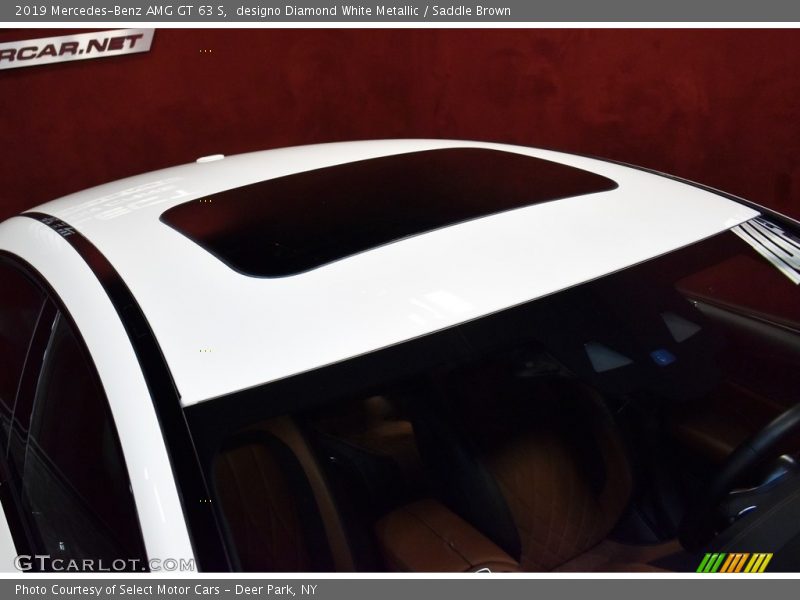 designo Diamond White Metallic / Saddle Brown 2019 Mercedes-Benz AMG GT 63 S