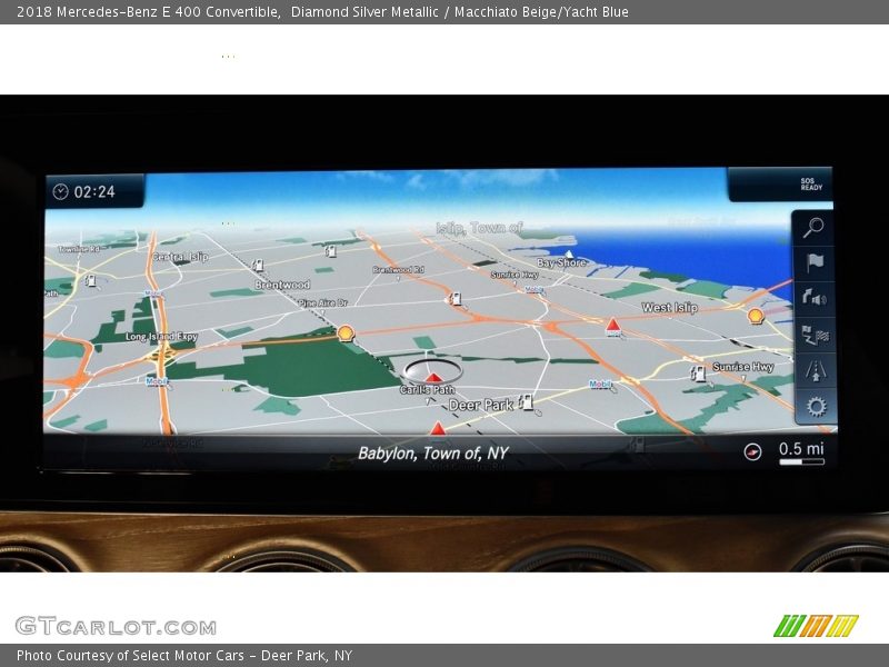 Navigation of 2018 E 400 Convertible