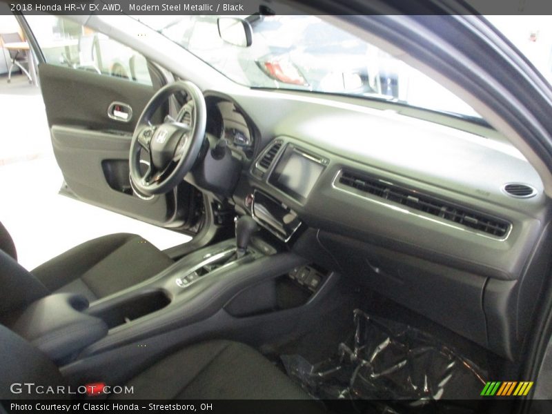 Modern Steel Metallic / Black 2018 Honda HR-V EX AWD