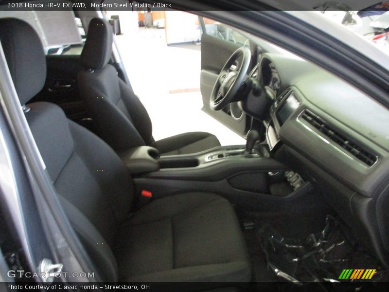 Modern Steel Metallic / Black 2018 Honda HR-V EX AWD