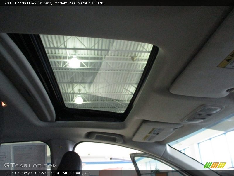 Modern Steel Metallic / Black 2018 Honda HR-V EX AWD