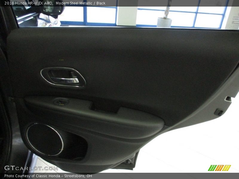 Modern Steel Metallic / Black 2018 Honda HR-V EX AWD